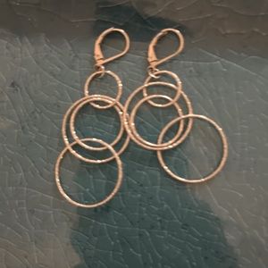 Silver loops earrings